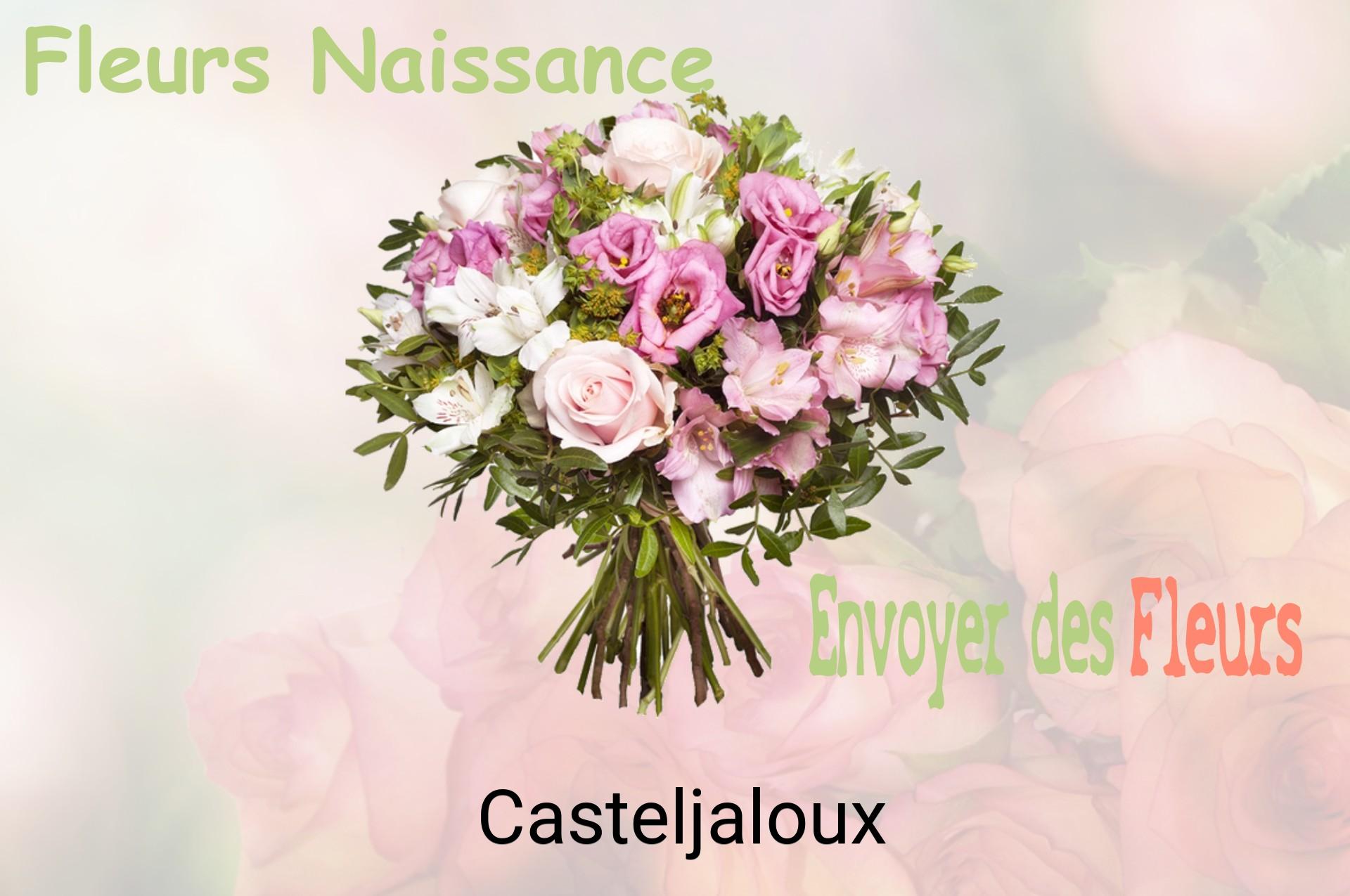 Bouquet de fleurs de naissance livré à Casteljaloux